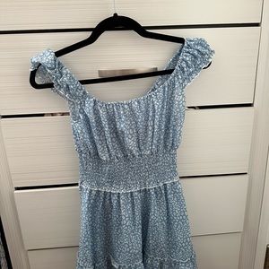 mini blue dress